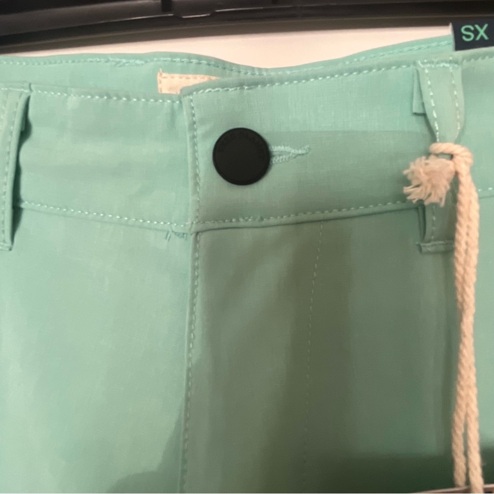 Free Planet  Mens Everyday Shorts Turquoise Flat  Front Shorts Size X Small NWT - Picture 5 of 15